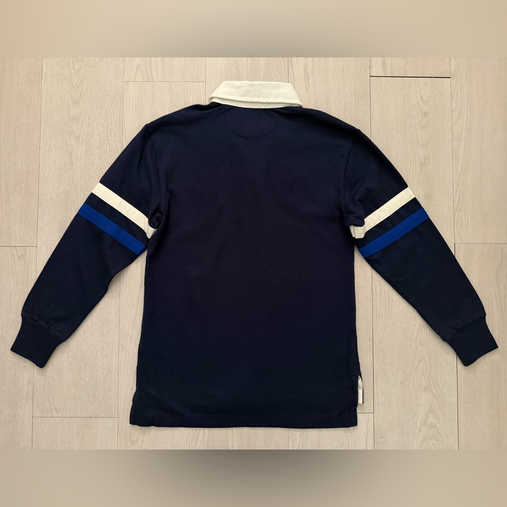 NEW! Polo Ralph Lauren Navy Rugby Shirt with Yellow Big Pony. Long Sleeves TAGS! - Picture 4 of 4
